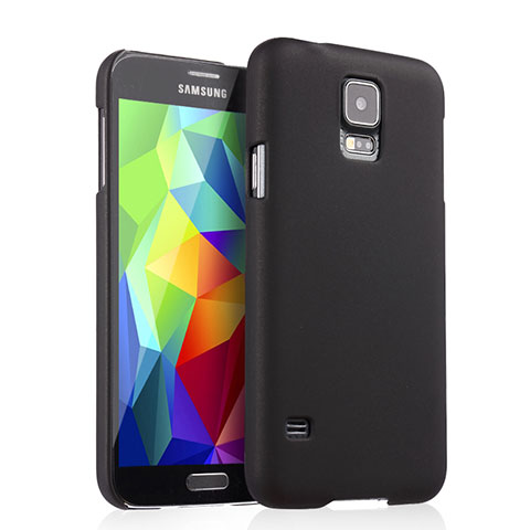 Etui Plastique Rigide Mat pour Samsung Galaxy S5 G900F G903F Noir