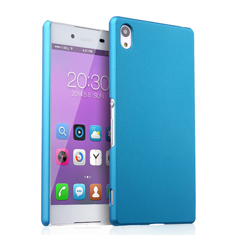 Etui Plastique Rigide Mat pour Sony Xperia Z3+ Plus Bleu Ciel