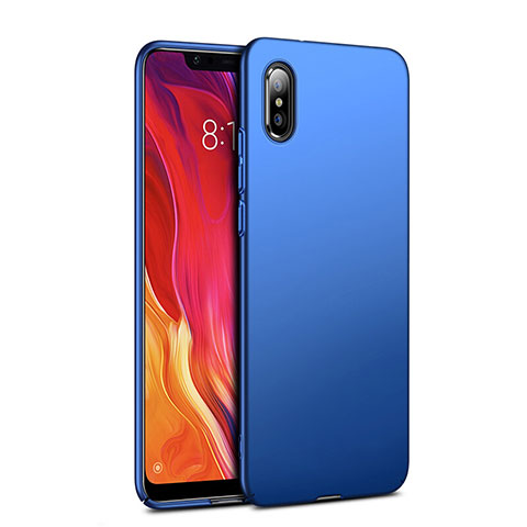 Etui Plastique Rigide Mat pour Xiaomi Mi 8 Explorer Bleu