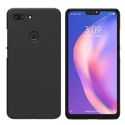 Etui Plastique Rigide Mat pour Xiaomi Mi 8 Lite Noir