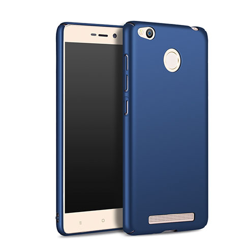 Etui Plastique Rigide Mat pour Xiaomi Redmi 3 Pro Bleu