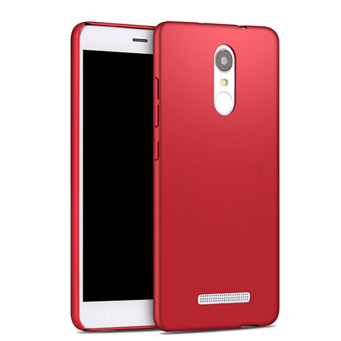 Etui Plastique Rigide Mat pour Xiaomi Redmi Note 3 MediaTek Rouge