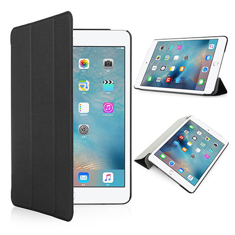 Etui Portefeuille Cuir Mat pour Apple iPad Pro 9.7 Noir