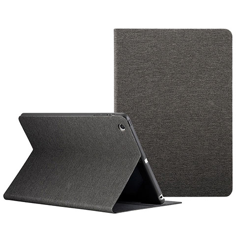 Etui Portefeuille Livre Cuir L01 pour Apple iPad Mini 3 Noir