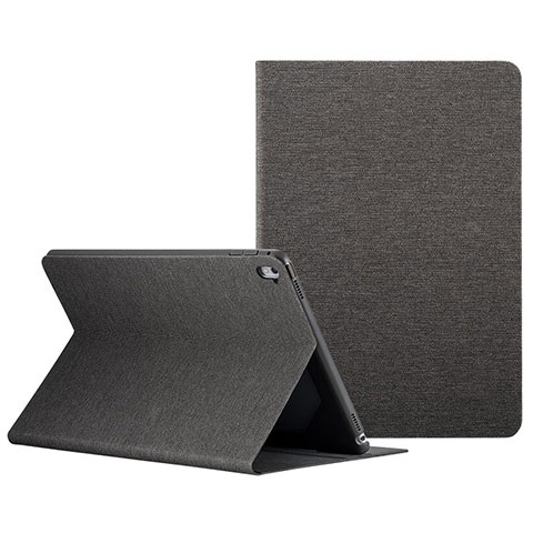 Etui Portefeuille Livre Cuir L01 pour Apple iPad Pro 9.7 Noir