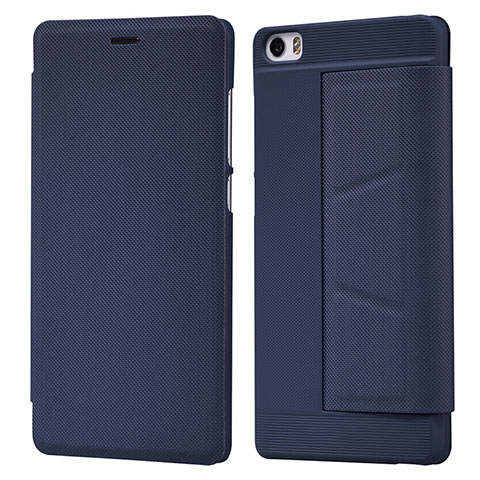 Etui Portefeuille Livre Cuir L01 pour Xiaomi Mi Note Bleu