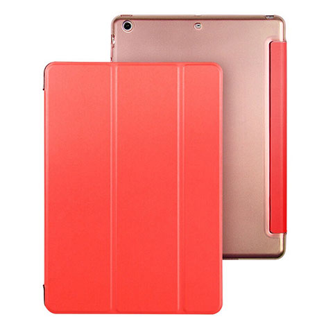 Etui Portefeuille Livre Cuir pour Apple iPad Air Rouge