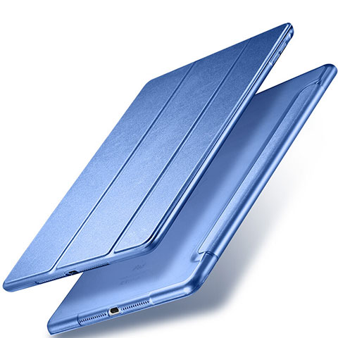 Etui Portefeuille Livre Cuir pour Apple New iPad 9.7 (2017) Bleu