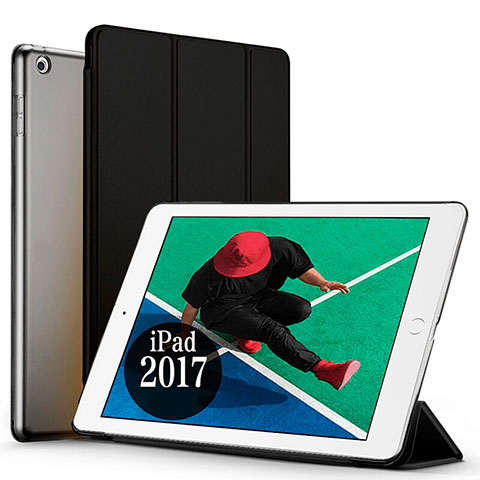 Etui Portefeuille Livre Cuir pour Apple New iPad Pro 9.7 (2017) Noir