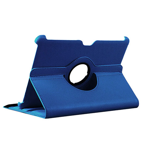 Etui Portefeuille Livre Cuir pour Samsung Galaxy Tab 2 10.1 P5100 P5110 Bleu