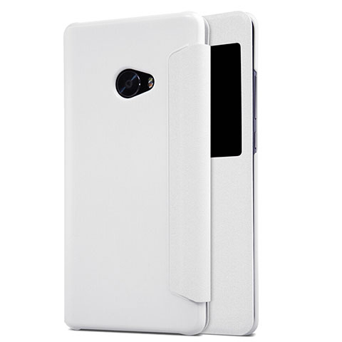 Etui Portefeuille Livre Cuir pour Xiaomi Mi Note 2 Special Edition Blanc