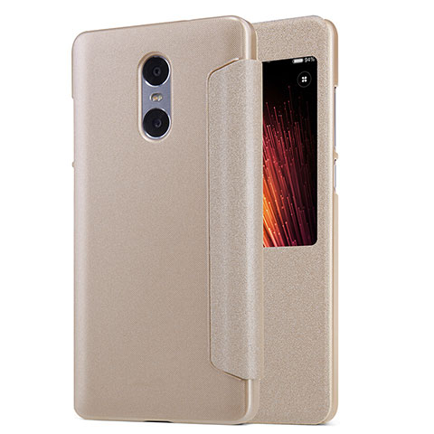 Etui Portefeuille Livre Cuir pour Xiaomi Redmi Pro Or