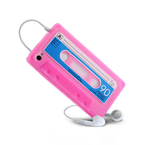 Etui TPU Souple Cassette pour Apple iPhone 4S Rose