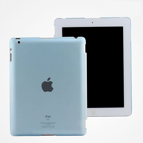 Etui Ultra Fine Plastique Rigide Transparente pour Apple iPad 3 Bleu Ciel