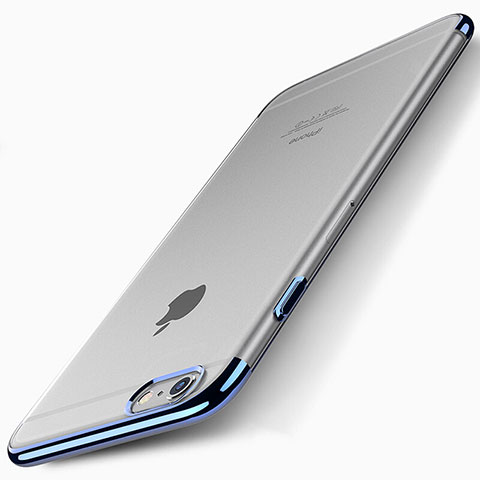 Etui Ultra Fine Plastique Rigide Transparente T01 pour Apple iPhone 6 Bleu