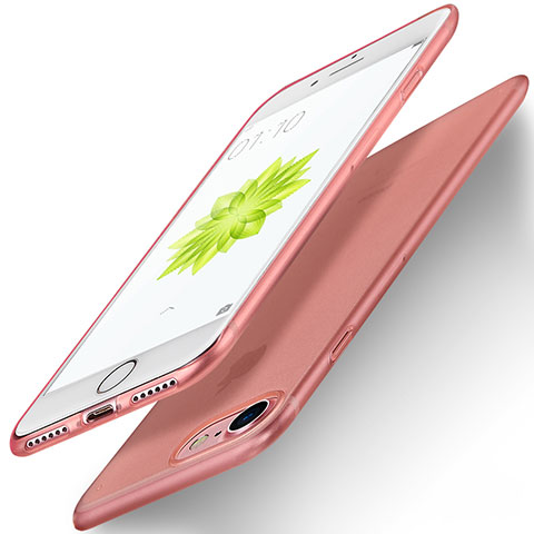 Etui Ultra Fine Silicone Souple pour Apple iPhone 7 Or Rose