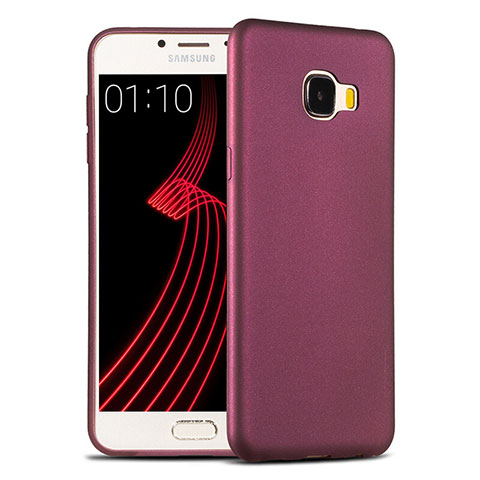 Etui Ultra Fine Silicone Souple pour Samsung Galaxy C7 SM-C7000 Violet