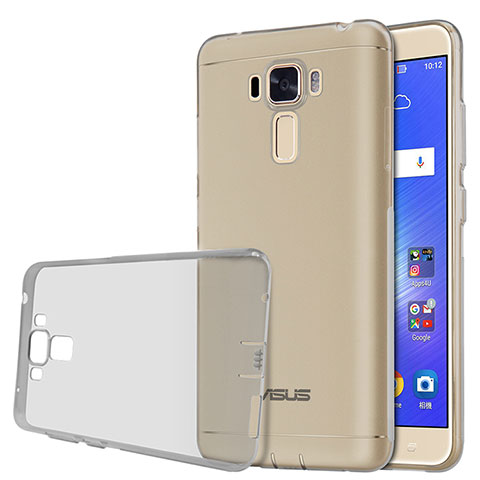 Etui Ultra Fine Silicone Souple Transparente pour Asus Zenfone 3 Laser Gris