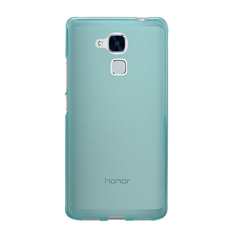 Etui Ultra Fine Silicone Souple Transparente pour Huawei Honor 5C Bleu