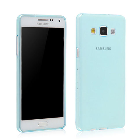 Etui Ultra Fine Silicone Souple Transparente pour Samsung Galaxy Grand 3 G7200 Bleu