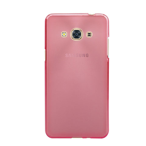 Etui Ultra Fine Silicone Souple Transparente pour Samsung Galaxy J3 Pro (2016) J3110 Rose