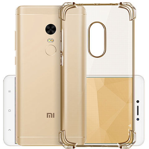 Etui Ultra Fine Silicone Souple Transparente pour Xiaomi Redmi Note 4 Standard Edition Or