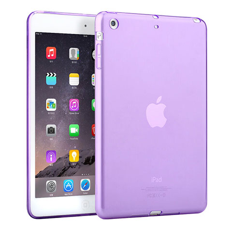 Etui Ultra Fine TPU Souple Transparente pour Apple iPad Mini 3 Violet