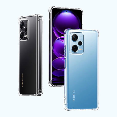 Etui Ultra Fine TPU Souple Transparente T02 pour Xiaomi Redmi Note 12 Pro+ Plus 5G Clair