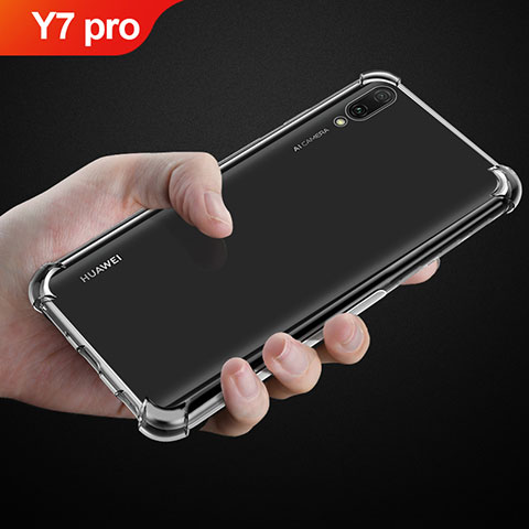 Etui Ultra Fine TPU Souple Transparente T03 pour Huawei Y7 (2019) Clair