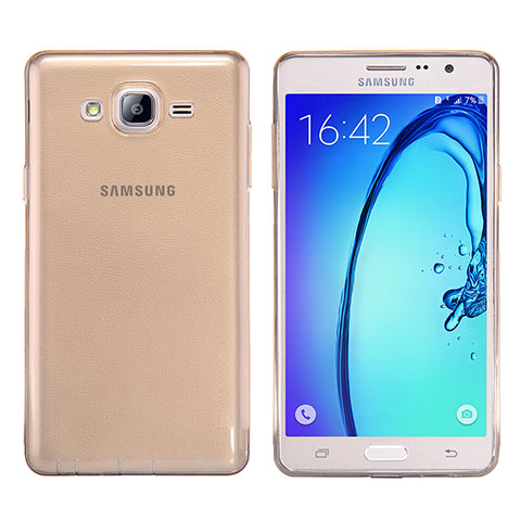 Etui Ultra Fine TPU Souple Transparente T03 pour Samsung Galaxy On7 G600FY Or