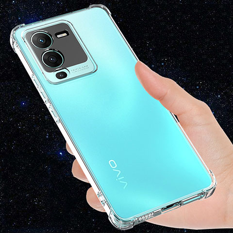 Etui Ultra Fine TPU Souple Transparente T03 pour Vivo V25 Pro 5G Clair