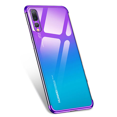 Etui Ultra Fine TPU Souple Transparente T07 pour Huawei P20 Pro Violet