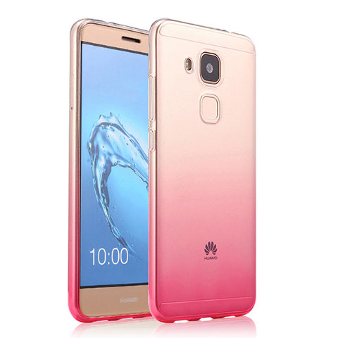 Etui Ultra Fine Transparente Souple Degrade pour Huawei G9 Plus Rose