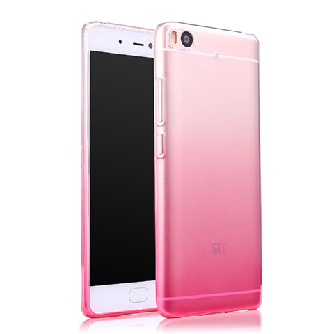 Etui Ultra Fine Transparente Souple Degrade pour Xiaomi Mi 5S 4G Rose