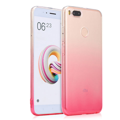 Etui Ultra Fine Transparente Souple Degrade pour Xiaomi Mi 5X Rose