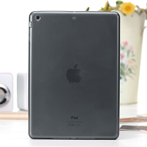 Etui Ultra Slim TPU Souple Transparente pour Apple iPad Air Gris