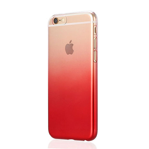 Etui Ultra Slim Transparente Souple Degrade pour Apple iPhone 6 Rouge