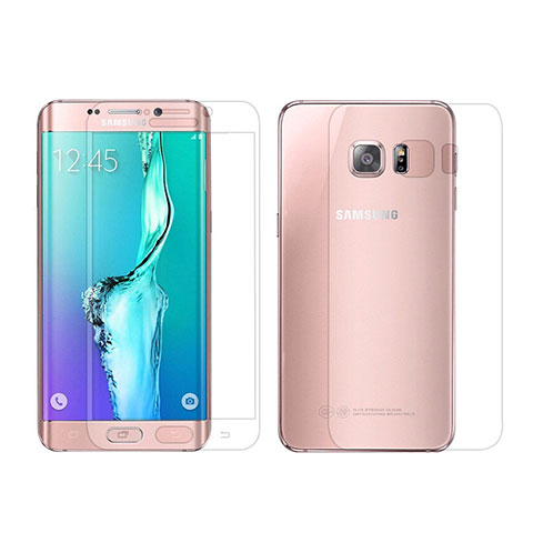 Film Protecteur d'Ecran Avant et Arriere pour Samsung Galaxy S6 Edge SM-G925 Clair