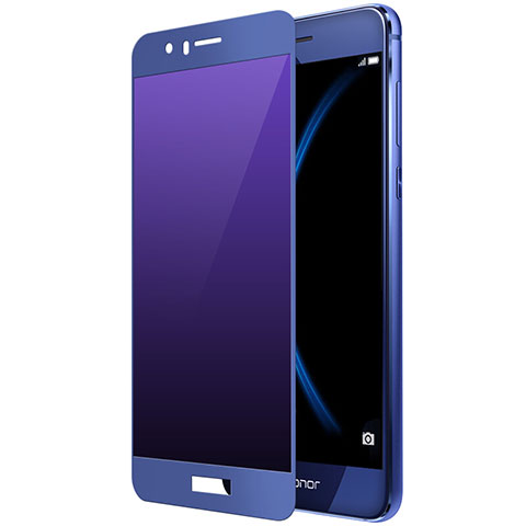 Film Protecteur d'Ecran Verre Trempe Integrale F01 pour Huawei Honor 8 Bleu