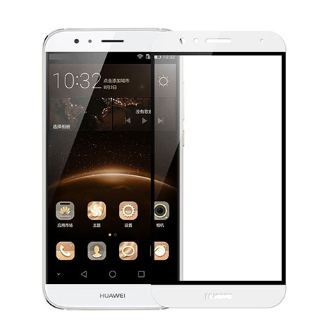 Film Protecteur d'Ecran Verre Trempe Integrale F02 pour Huawei G8 Blanc