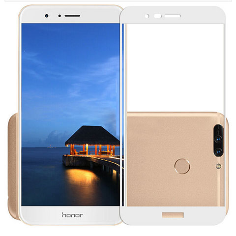 Film Protecteur d'Ecran Verre Trempe Integrale F02 pour Huawei Honor 8 Pro Blanc