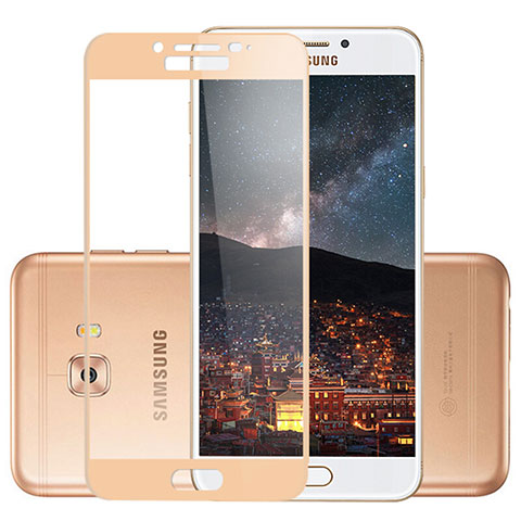 Film Protecteur d'Ecran Verre Trempe Integrale F02 pour Samsung Galaxy C7 Pro C7010 Or