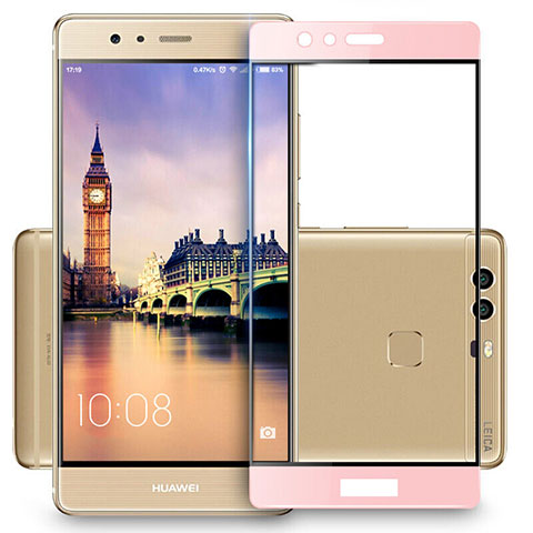 Film Protecteur d'Ecran Verre Trempe Integrale F03 pour Huawei P9 Plus Rose