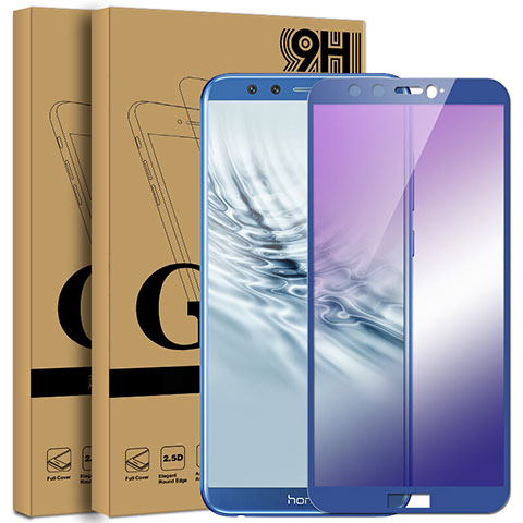 Film Protecteur d'Ecran Verre Trempe Integrale F04 pour Huawei Honor 9 Lite Bleu