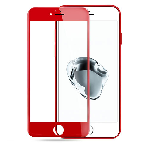 Film Protecteur d'Ecran Verre Trempe Integrale pour Apple iPhone 7 Plus Rouge