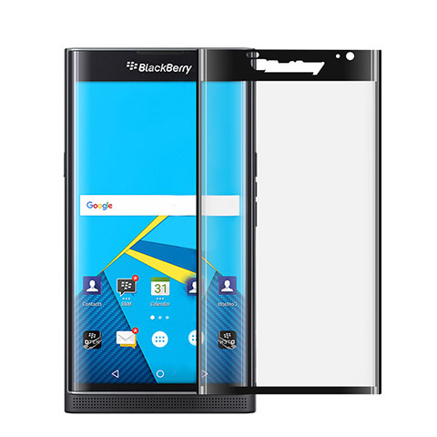 Film Protecteur d'Ecran Verre Trempe Integrale pour Blackberry Priv Noir