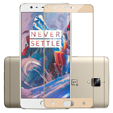 Film Protecteur d'Ecran Verre Trempe Integrale pour OnePlus 3T Or