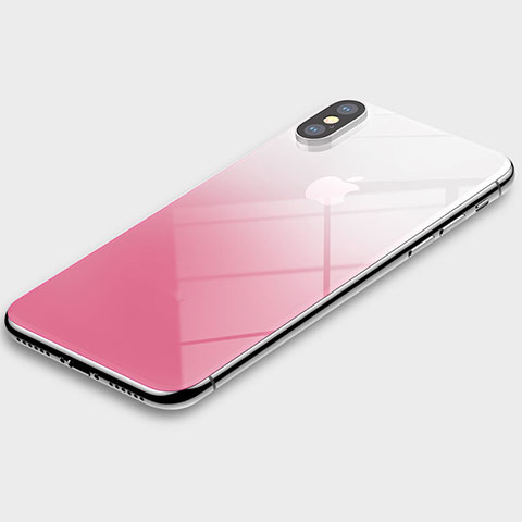 Film Protection Protecteur Arriere Degrade pour Apple iPhone Xs Max Rose