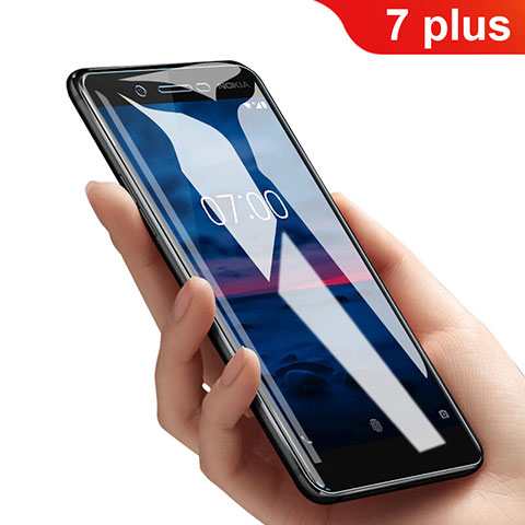 Film Protection Protecteur d'Ecran Verre Trempe Anti-Lumiere Bleue B01 pour Nokia 7 Plus Clair