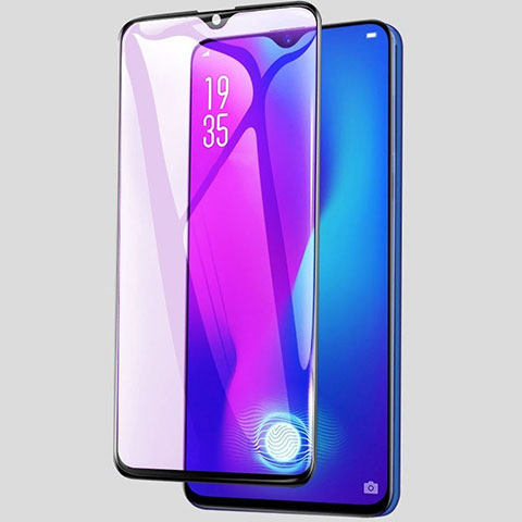 Film Protection Protecteur d'Ecran Verre Trempe Integrale Anti-Lumiere Bleue pour Realme XT Noir